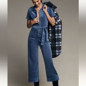 Anthropologie The Colette Corduroy Weekend Jumpsuit by Maeve